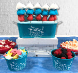 Mesa dulce base azul