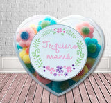 ENVASE CORAZON TE QUIERO MAMA
