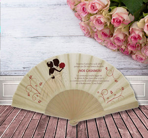 ABANICOS PARA BODAS PERSONALIZADOS