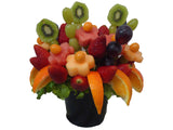 Maceta de fresas con kiwi y sandia