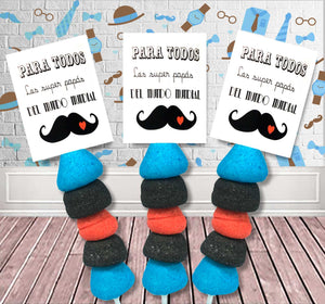 "BROCHETA PAPA Y MOSTACHO"