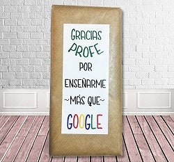 TABLETA CHOCOLATE PROFE " GOOGLE"