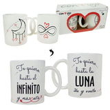 "SET 2 TAZAS INFINITO"