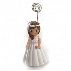 SUJETA TARJETA COMUNION NIÑA FLOR