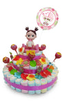 Tarta Bebé Niña 3 Pisos